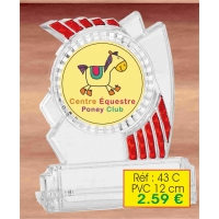 Trophée : Réf. 43C - 12cm - PVC